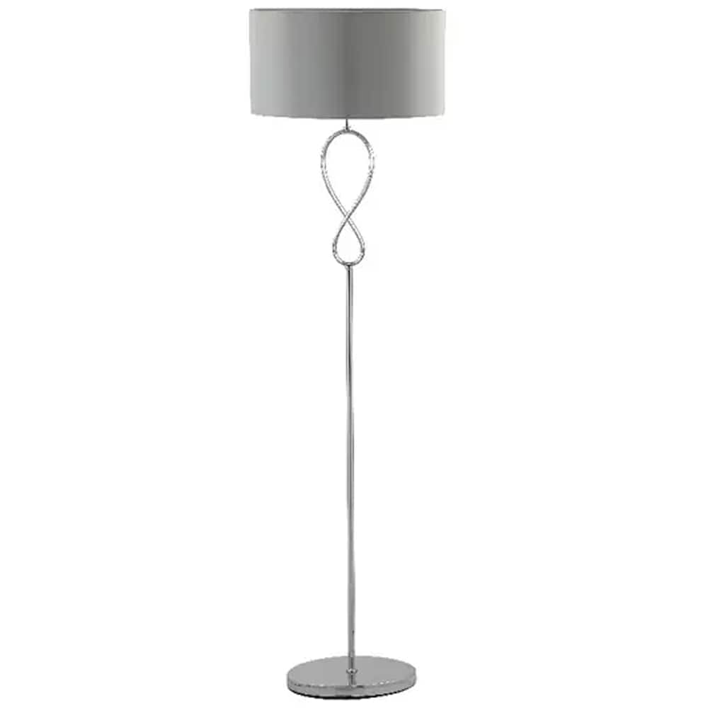 Lampa podea GOODHOME Carnavon, 60W, E27, argintiu