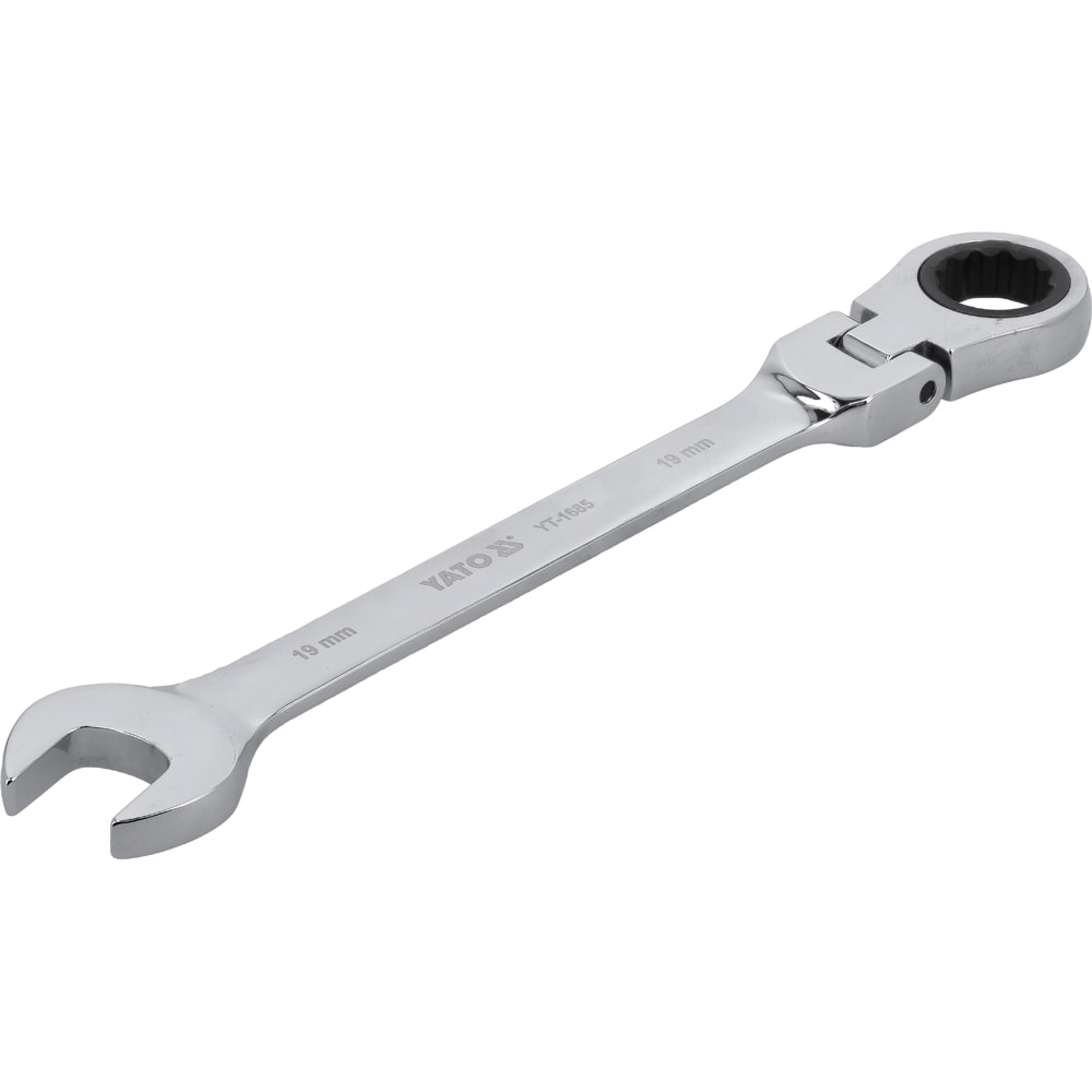 Cheie YATO, 19 mm, Crom-Vanadiu, cap flexibil