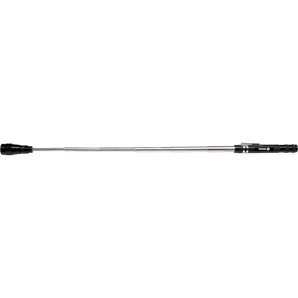 Lampa LED VOREL cu maner telescopic si magnet, negru