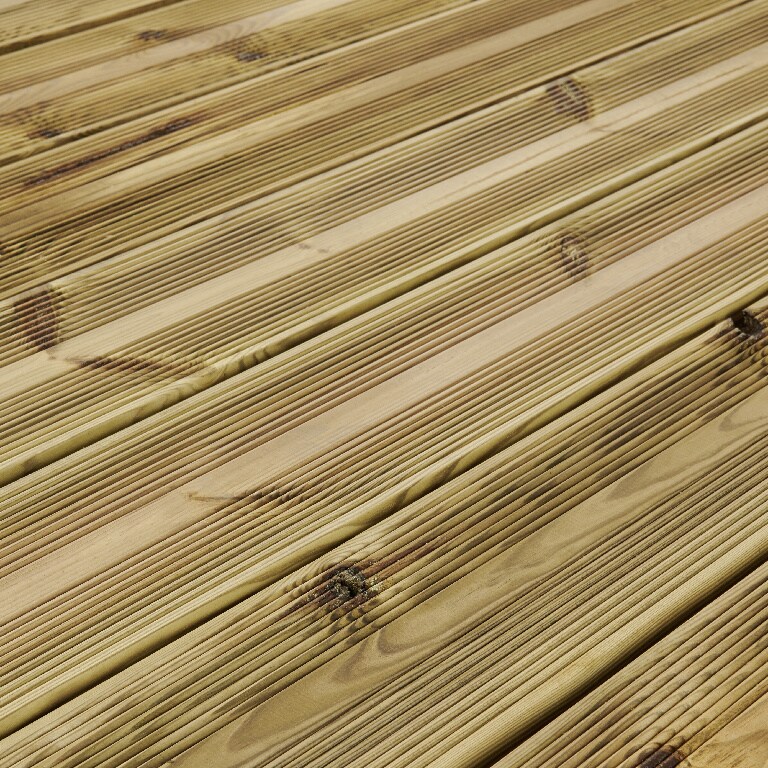 Dusumea pentru terasa BLOOMA, 240 x 14.4 x 2.7 cm, lemn de pin, maro