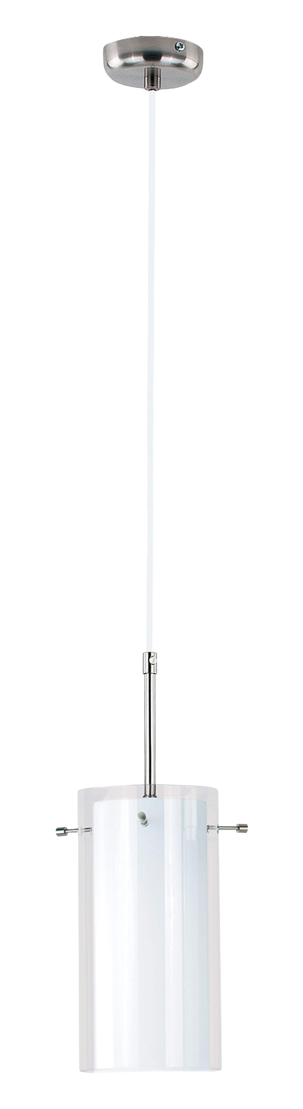 Lustra tip pendul, Alb/Argintiu, 60 W, 1 x E27  Bolt