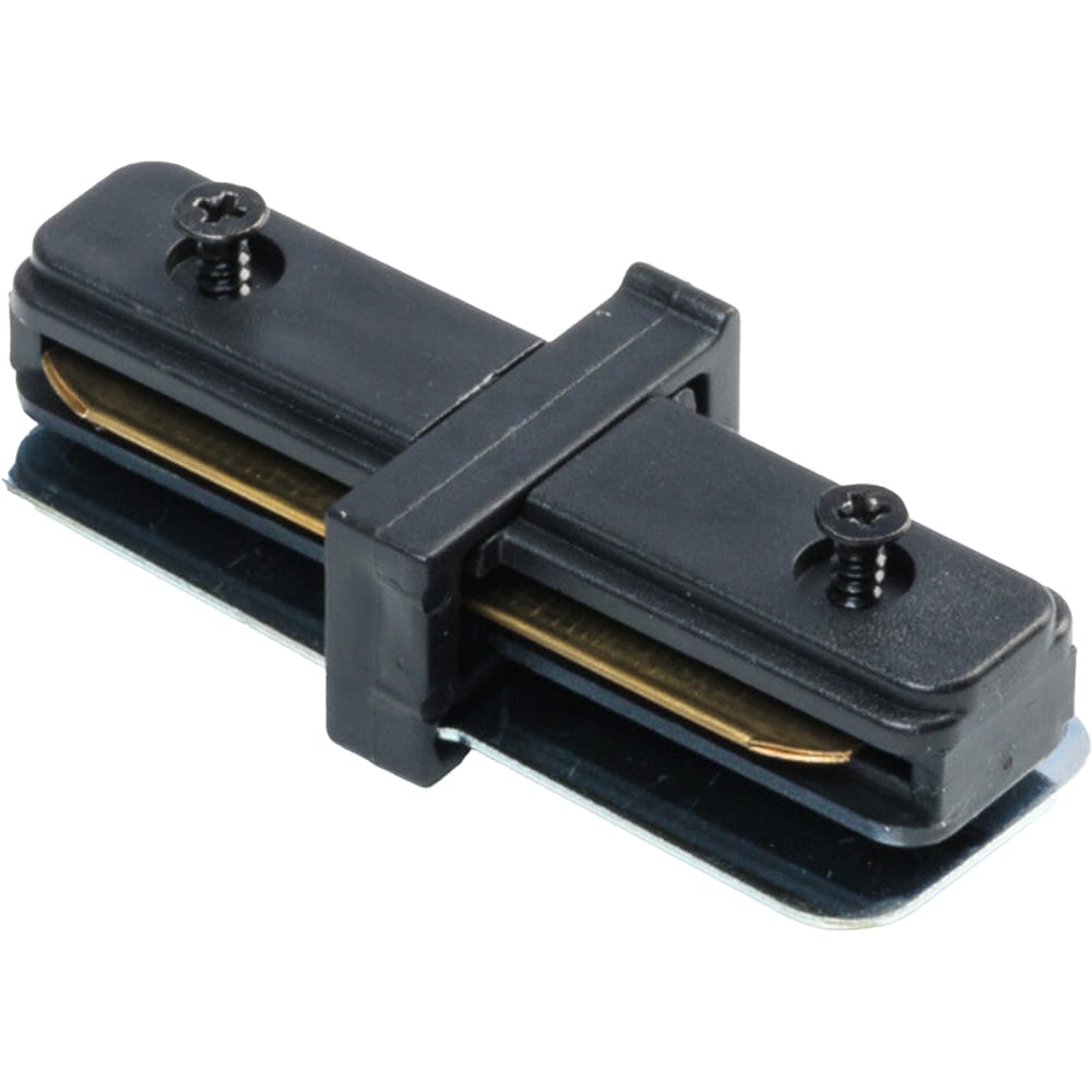 Conector sina in forma de I HOROZ Focus, 1 circuit, 8 x 4 cm, IP20, aluminiu/plastic, negru
