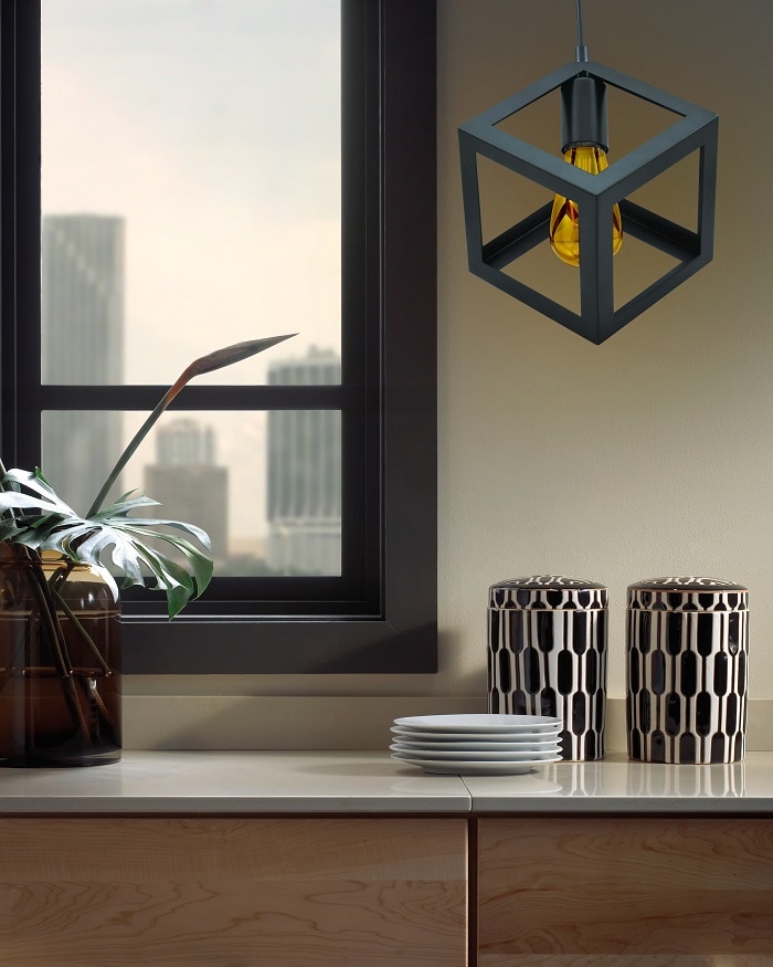 Lustra tip pendul, Negru, 60 W, 1 x E27  Sweden