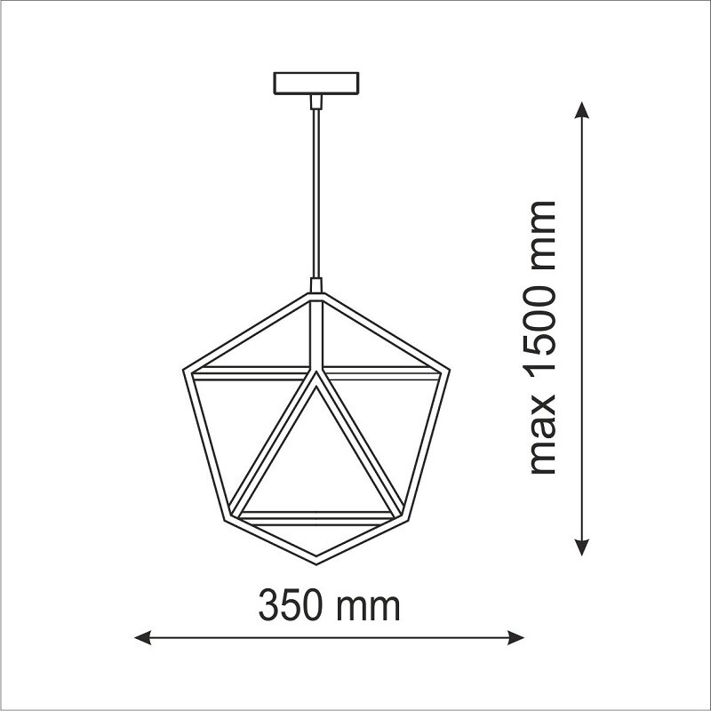 Lustra tip pendul, Alb, 60 W, 1 x E27  Denmark