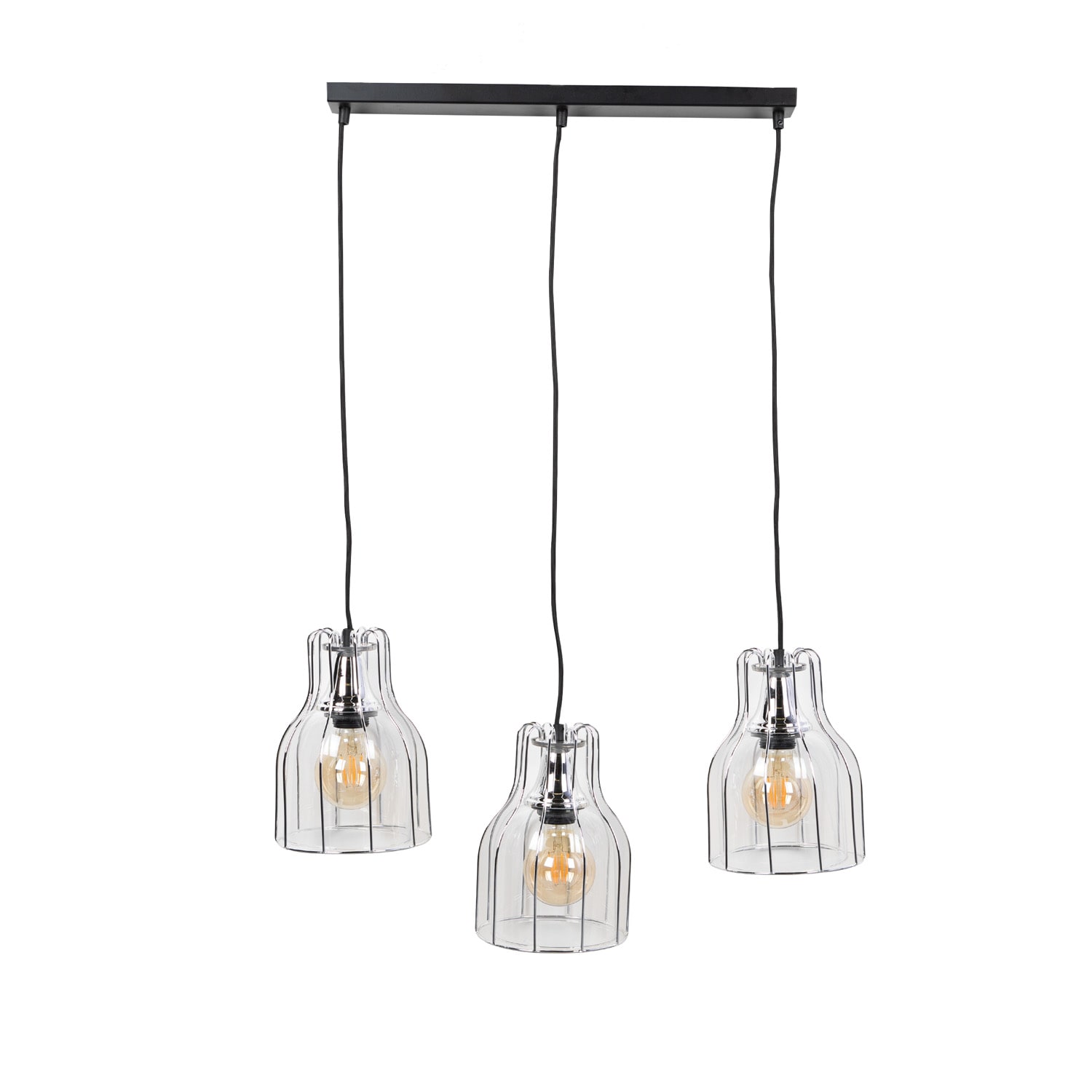 Lustra tip pendul, Argintiu, 60 W, 3 x E27  Luminex Aria