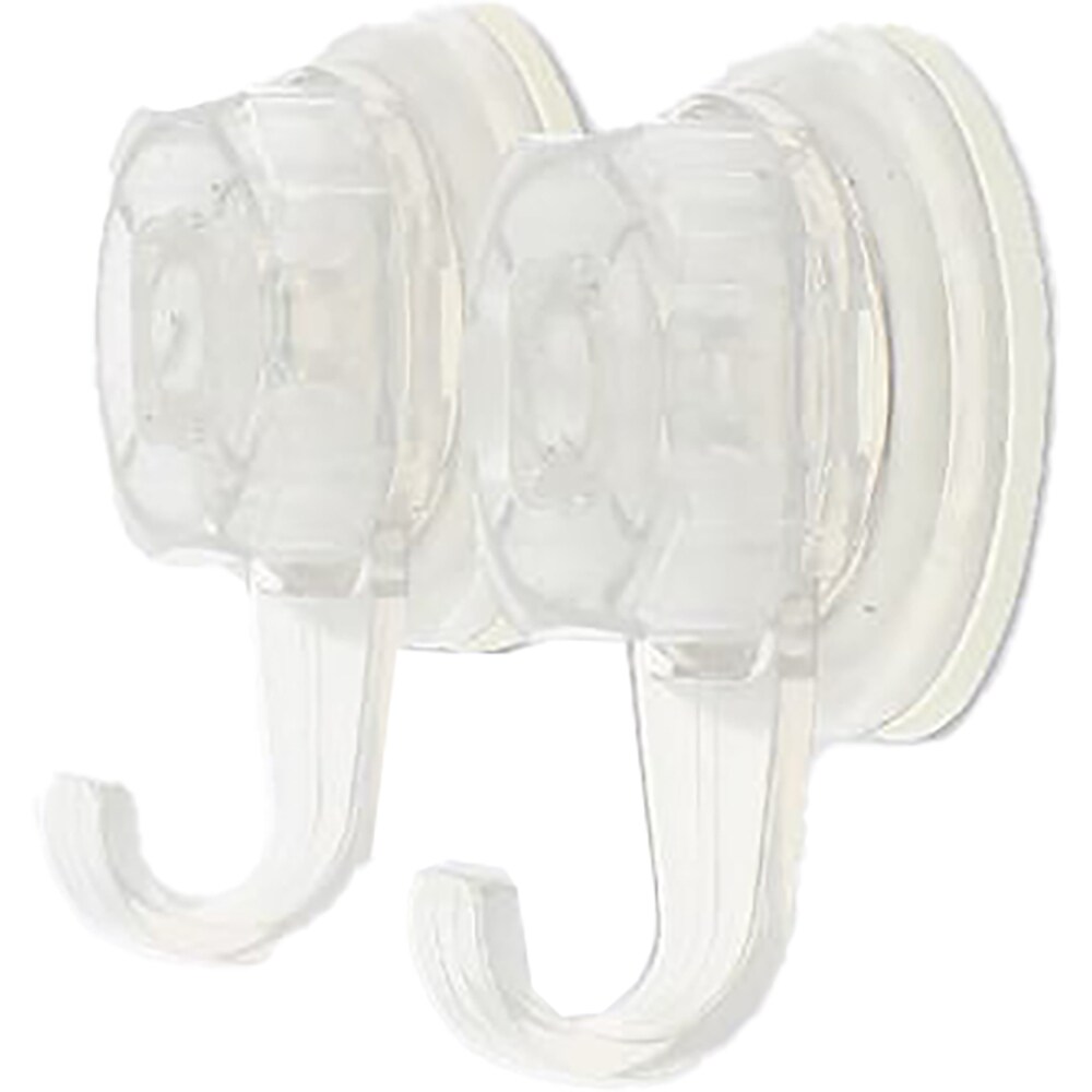 Carlig baie pentru prosop Tenno GOODHOME, 5.5 x  3.8 x 8 cm, ABS, transparent, 2 buc