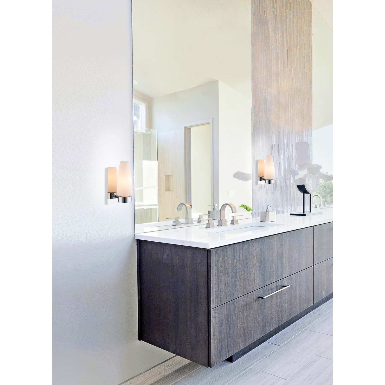 Aplica incandescent, argintie, 1 bec, E14, 25 W  Globo Lighting