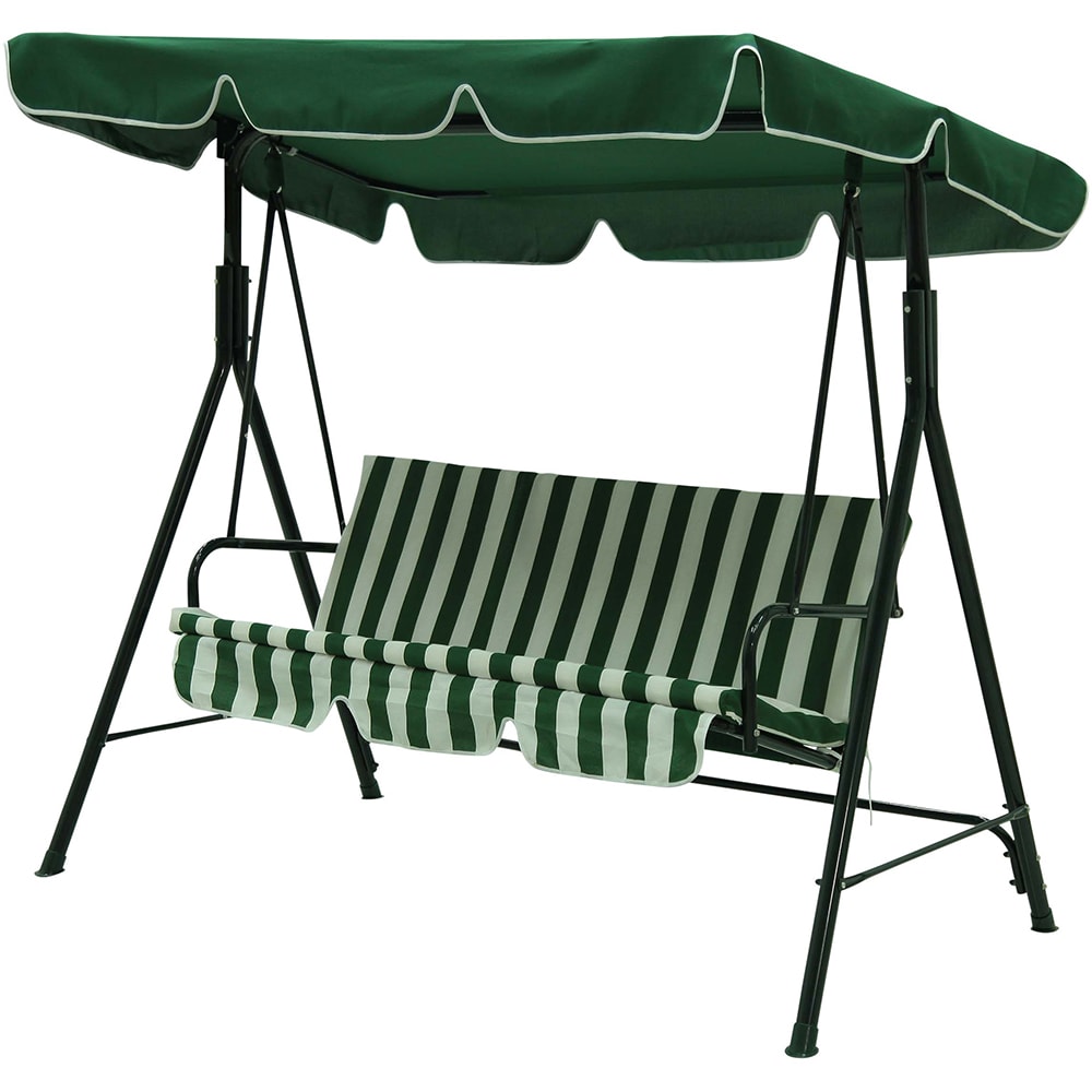 Balansoar gradina Lahore, 3 locuri, 151 x 106 x 178 cm, verde
