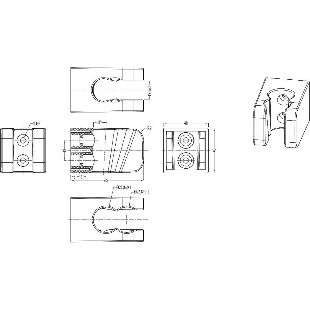 Suport para dus GOODHOME Teesta, 6.5 x 4 x 4 cm, argintiu