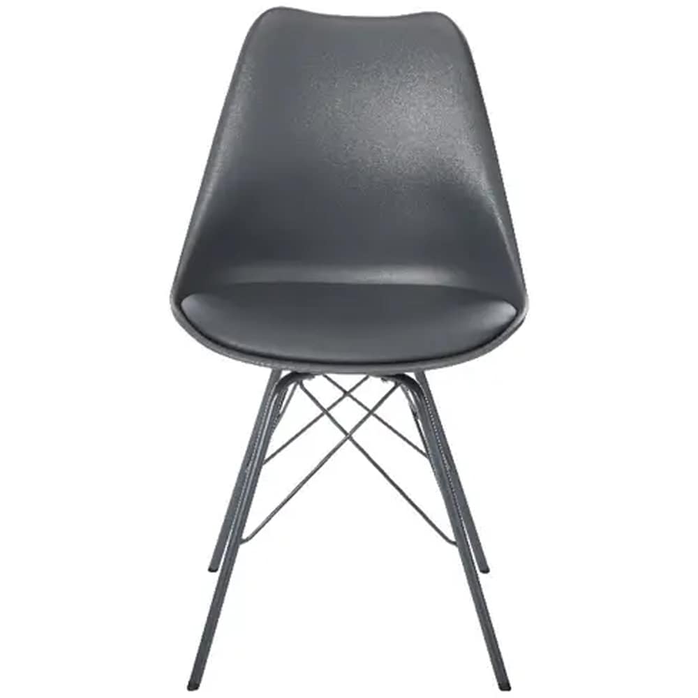 Scaun bucatarie GoodHome Marula, otel, 48 x 84 cm, gri inchis