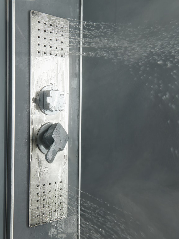 Cabina dus hidromasaj, joasa, semirotunda, 90 x 90 x 220 cm  GoodHome Beloya