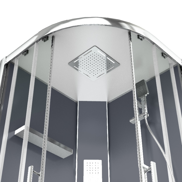 Cabina dus hidromasaj, joasa, semirotunda, 90 x 90 x 220 cm  GoodHome Beloya