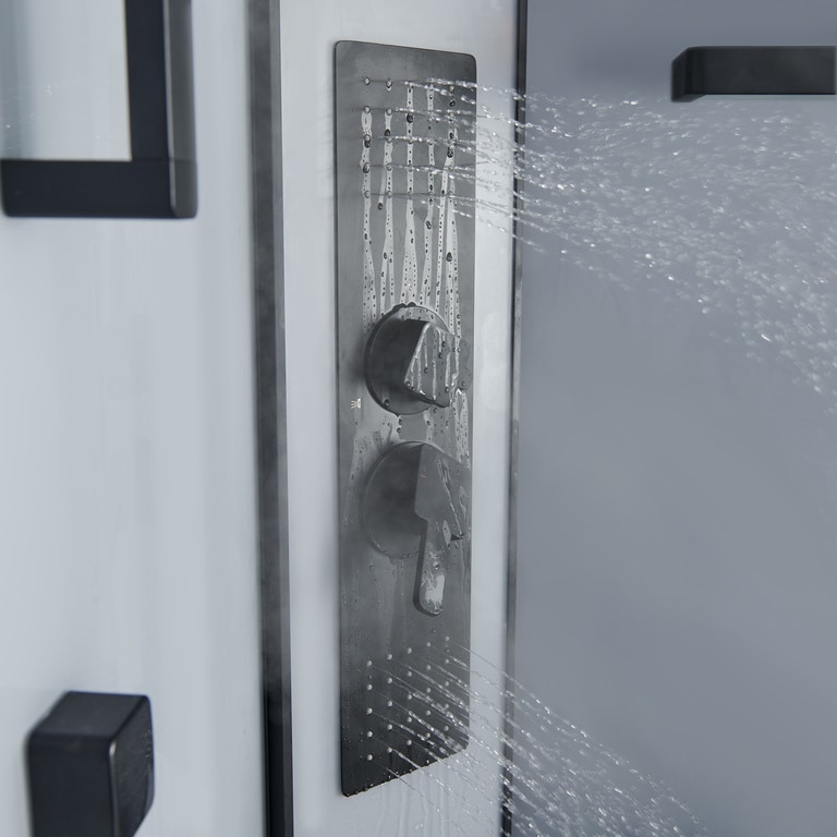 Cabina dus hidromasaj, joasa, semirotunda, 90 x 90 x 220 cm  GoodHome Beloya