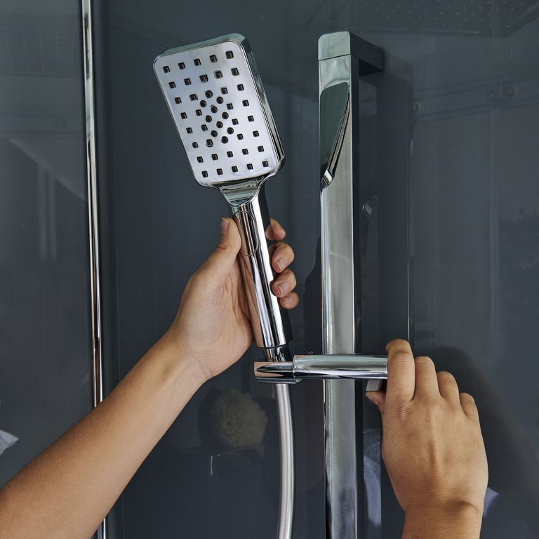 Cabina dus hidromasaj, joasa, patrata, 90 x 90 x 220 cm  GoodHome Beloya