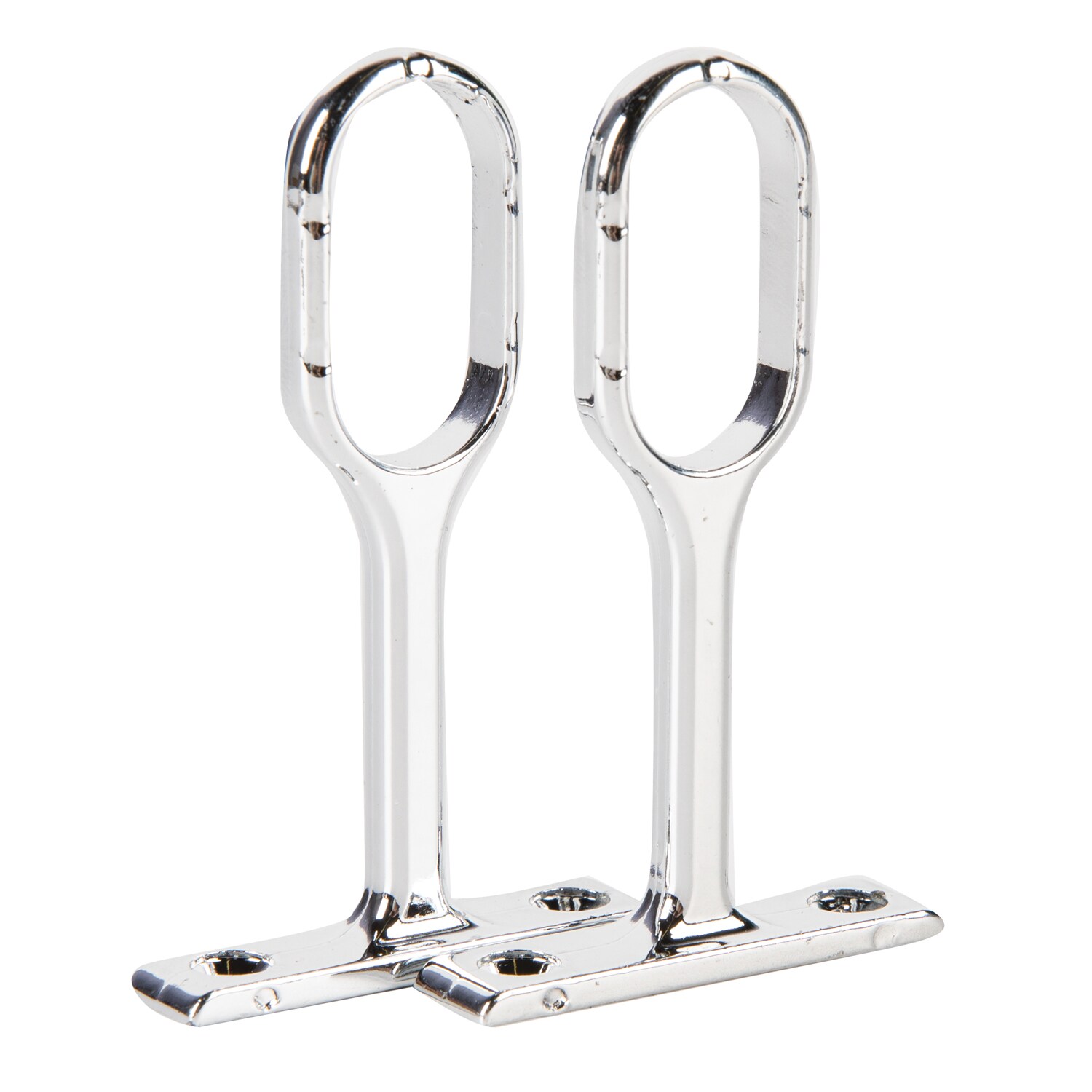 Suport oval suspendat iontermediar, 3 x 2 cm, metal, 2 buc