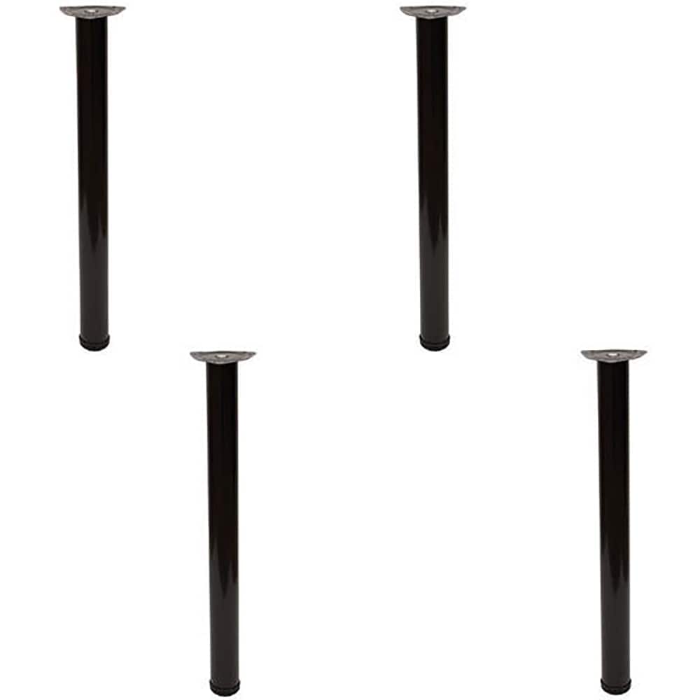 Set picioare masa SITE, 4 bucati, 71x6 cm, otel, negru