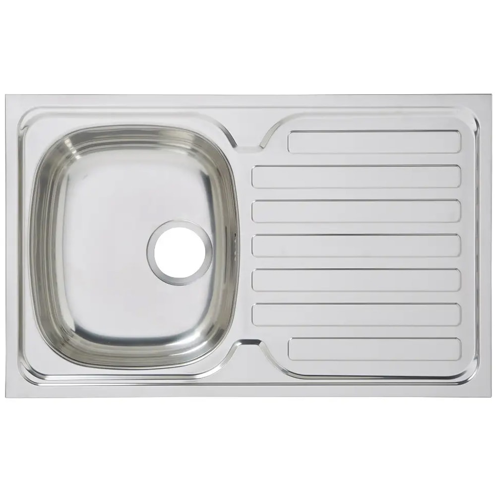 Chiuveta bucatarie COOKE & LEWIS Apgar, 1 cuva, picurator reversibil, inox, finisaj lucios