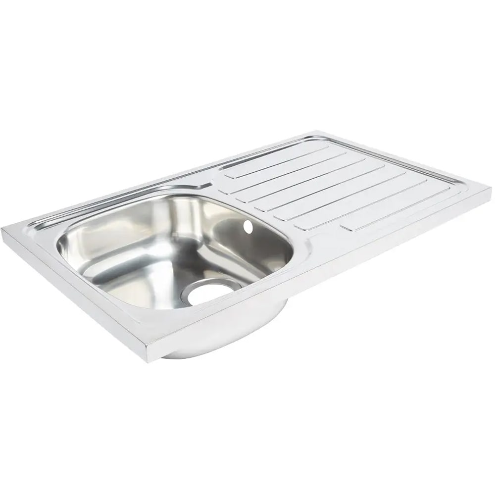 Chiuveta bucatarie COOKE & LEWIS Apgar, 1 cuva, picurator reversibil, inox, finisaj lucios