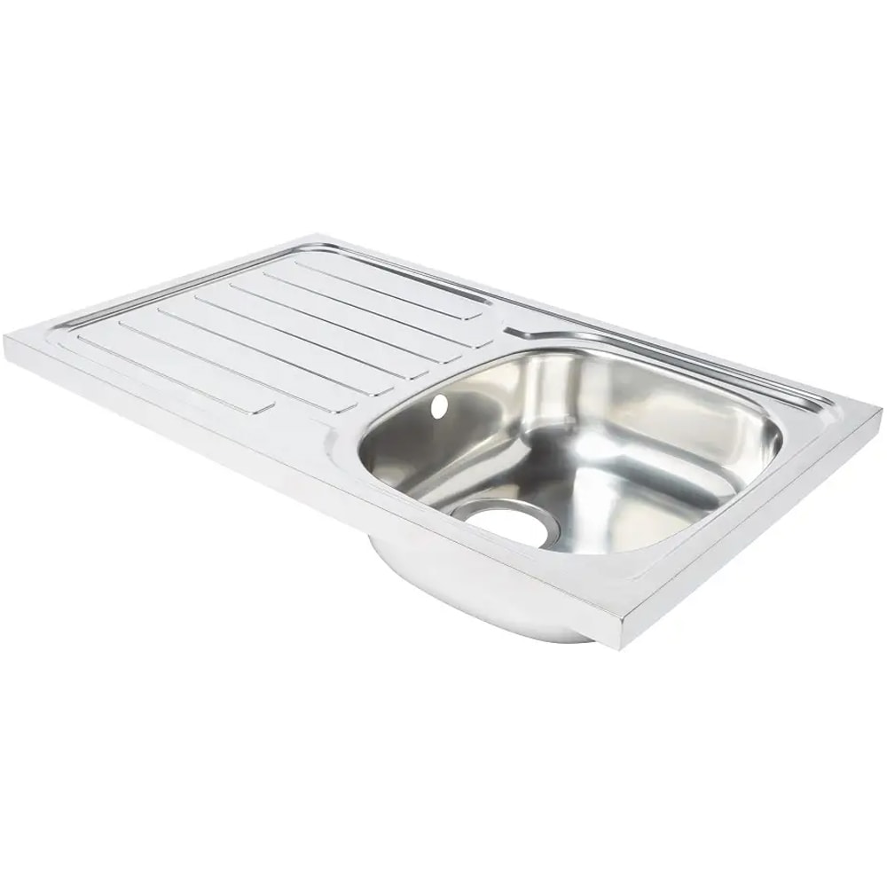 Chiuveta bucatarie COOKE & LEWIS Apgar, 1 cuva, picurator reversibil, inox, finisaj lucios