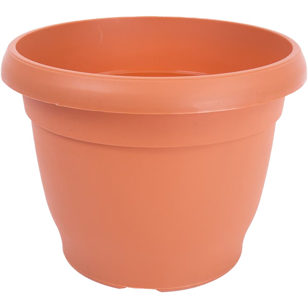 Ghiveci rotund DIANA, plastic, 13.5 cm, maro