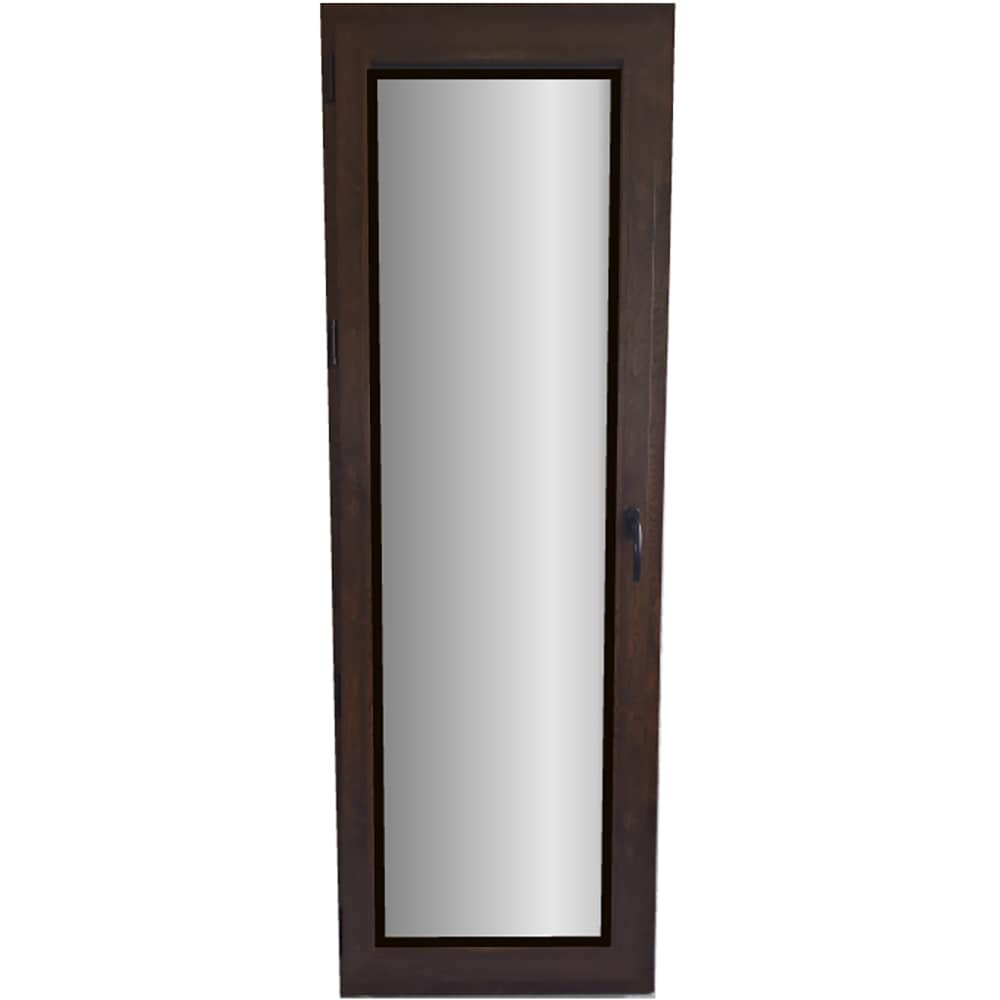 Usa exterior FENSTERWELT, cu geam, 6 camere, stanga, PVC, 76 x 205 cm, nuc