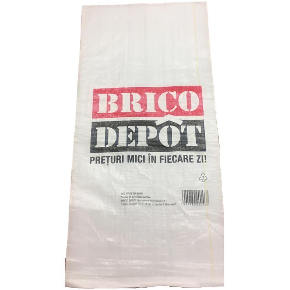 Sac rafie BRICO DEPOT, 100 x 50 cm, alb
