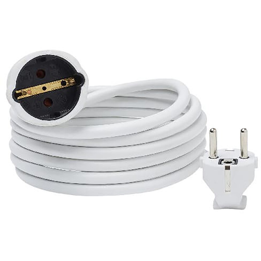 Prelungitor 1 priza Schuko, 3 m, 1.5 mm, alb