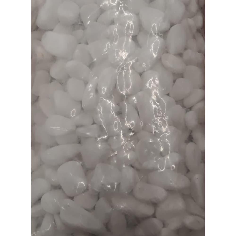 Piatra decorativa, interior-exterior, alb, 20-40 mm, 10 Kg