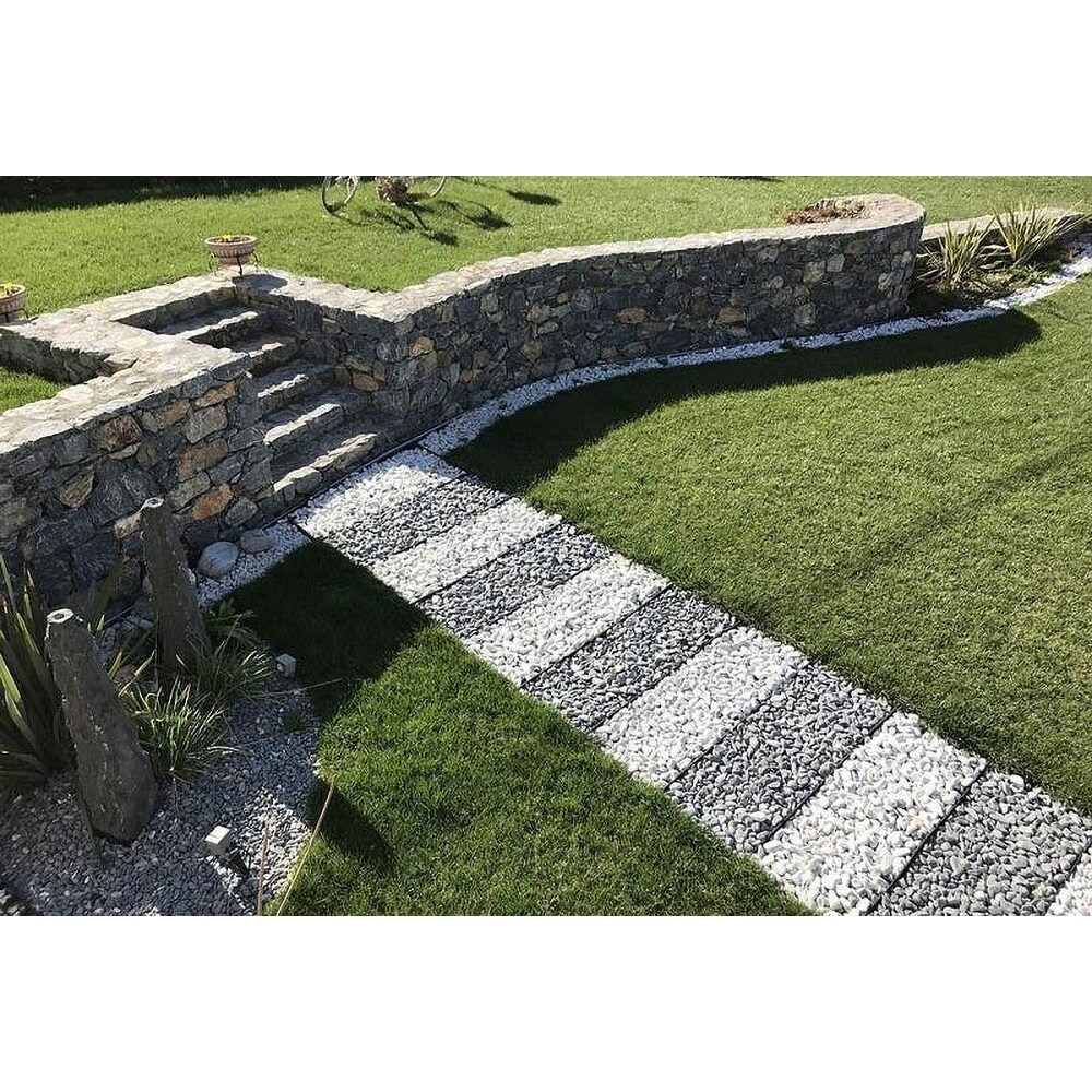 Piatra decorativa, interior-exterior, alb, 20-40 mm, 10 Kg