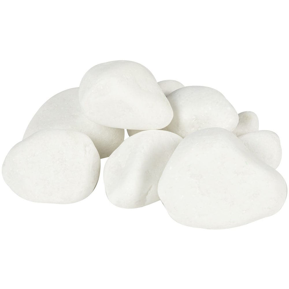 Piatra decorativa marmura, interior-exterior, 40-80 mm, alb, 10 Kg