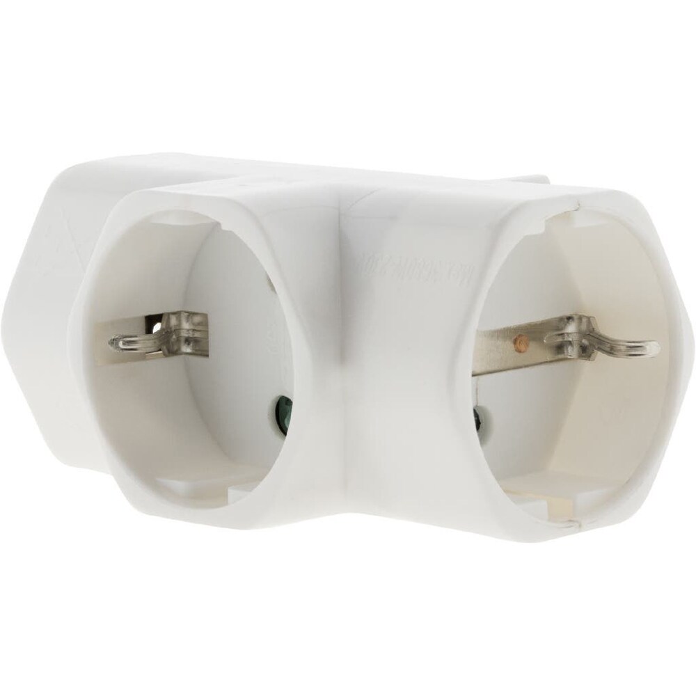 Adaptor priza OPP1, 3 prize, alb