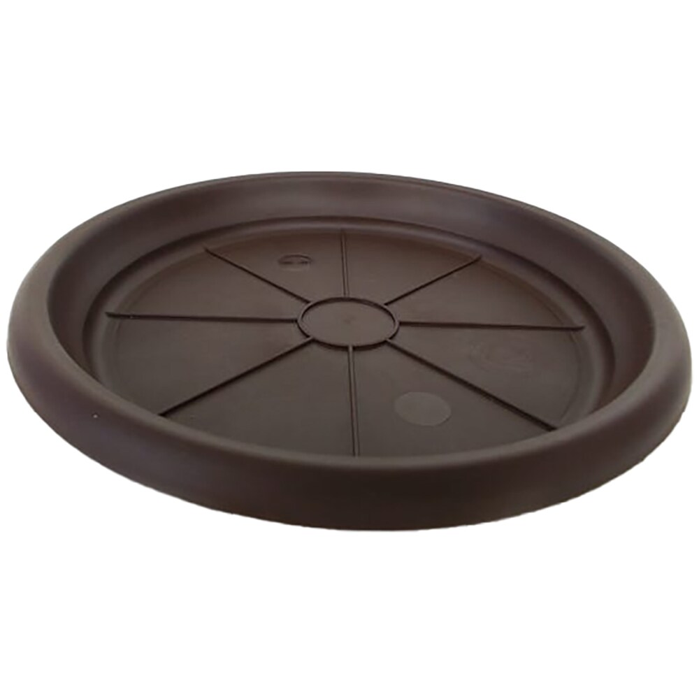 Farfurie ghiveci rotunda DALIA, plastic, 20 cm, maro