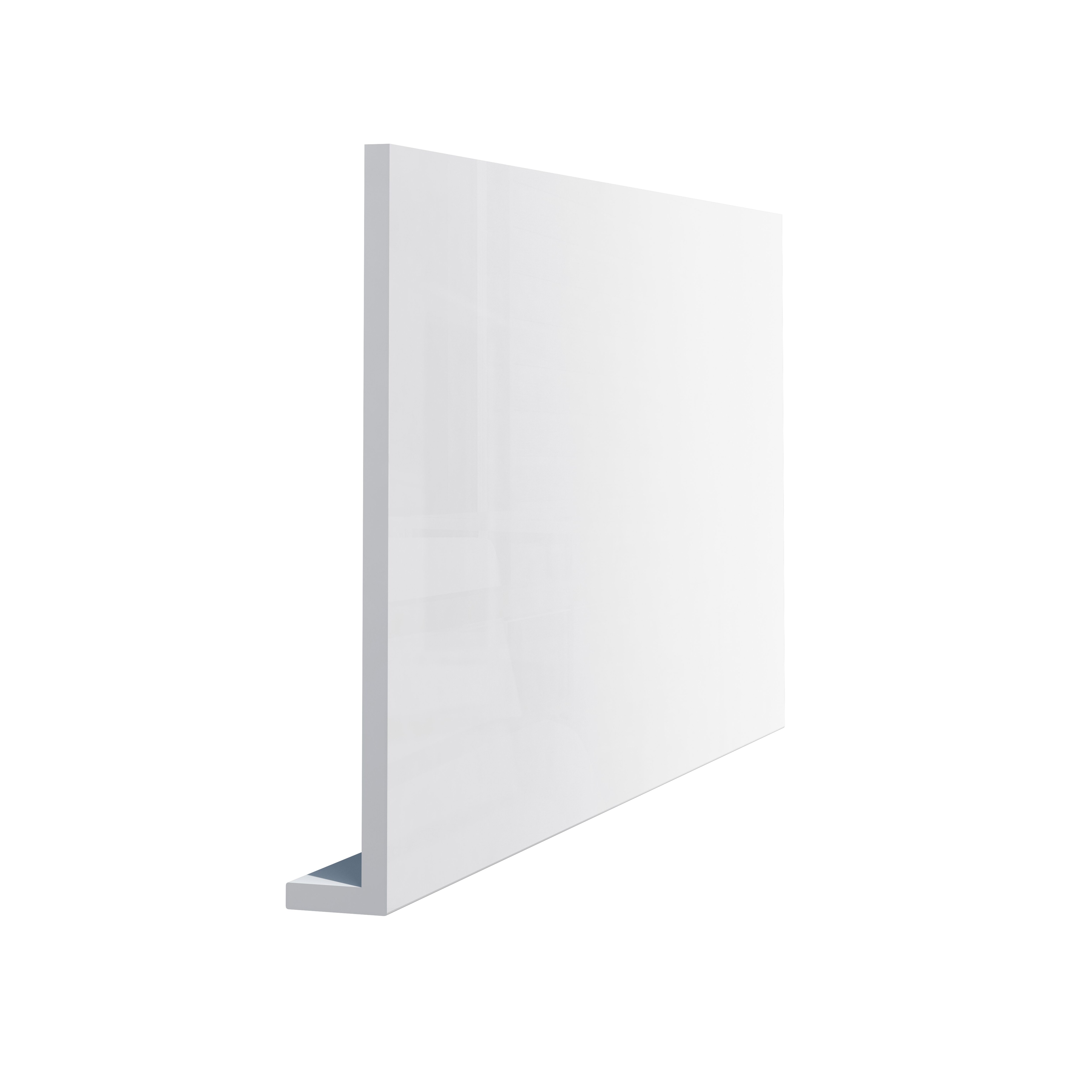 Glaf exterior VOX, PVC, 300 x 15 cm, alb