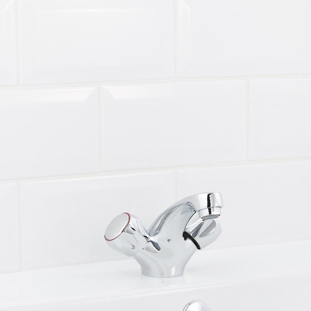 Baterie lavoar GOODHOME Calp, metal, argintiu