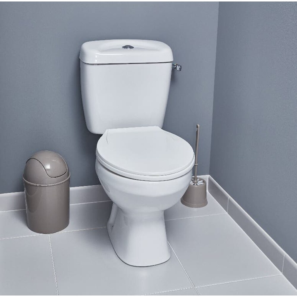 Set vas WC si rezervor Tapia, evacuare verticala, montare pe pardoseala, ceramica, 3/6 l, alb