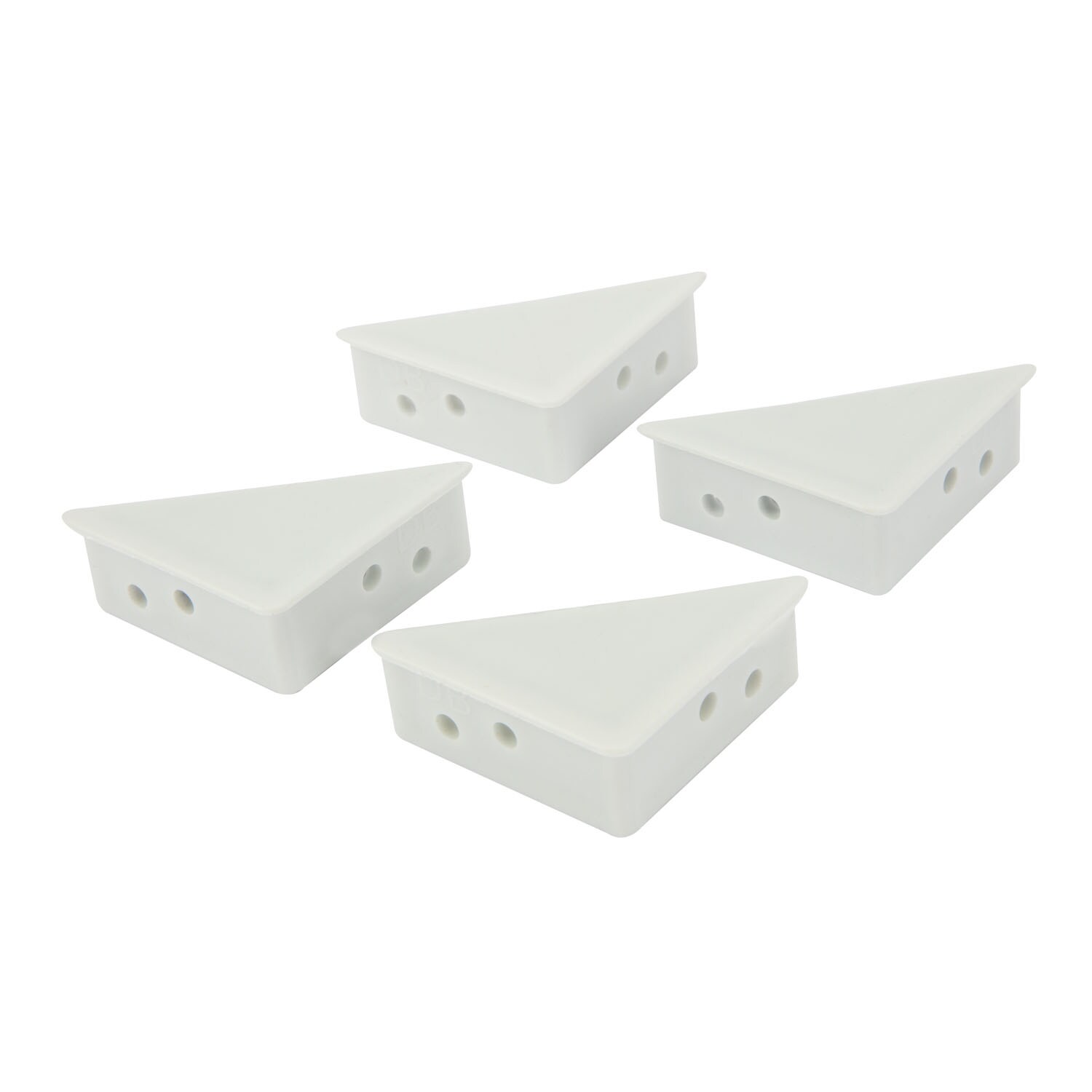 Set coltari plasa insecte Alleymet, plastic, 4 bucati, alb