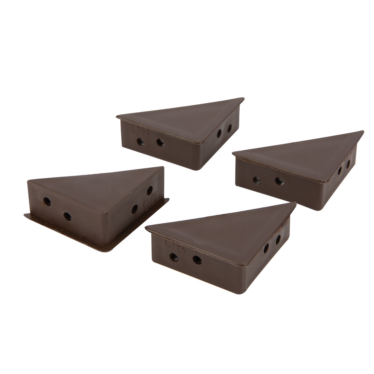 Set coltari plasa insecte Alleymet, plastic, 4 bucati, maro