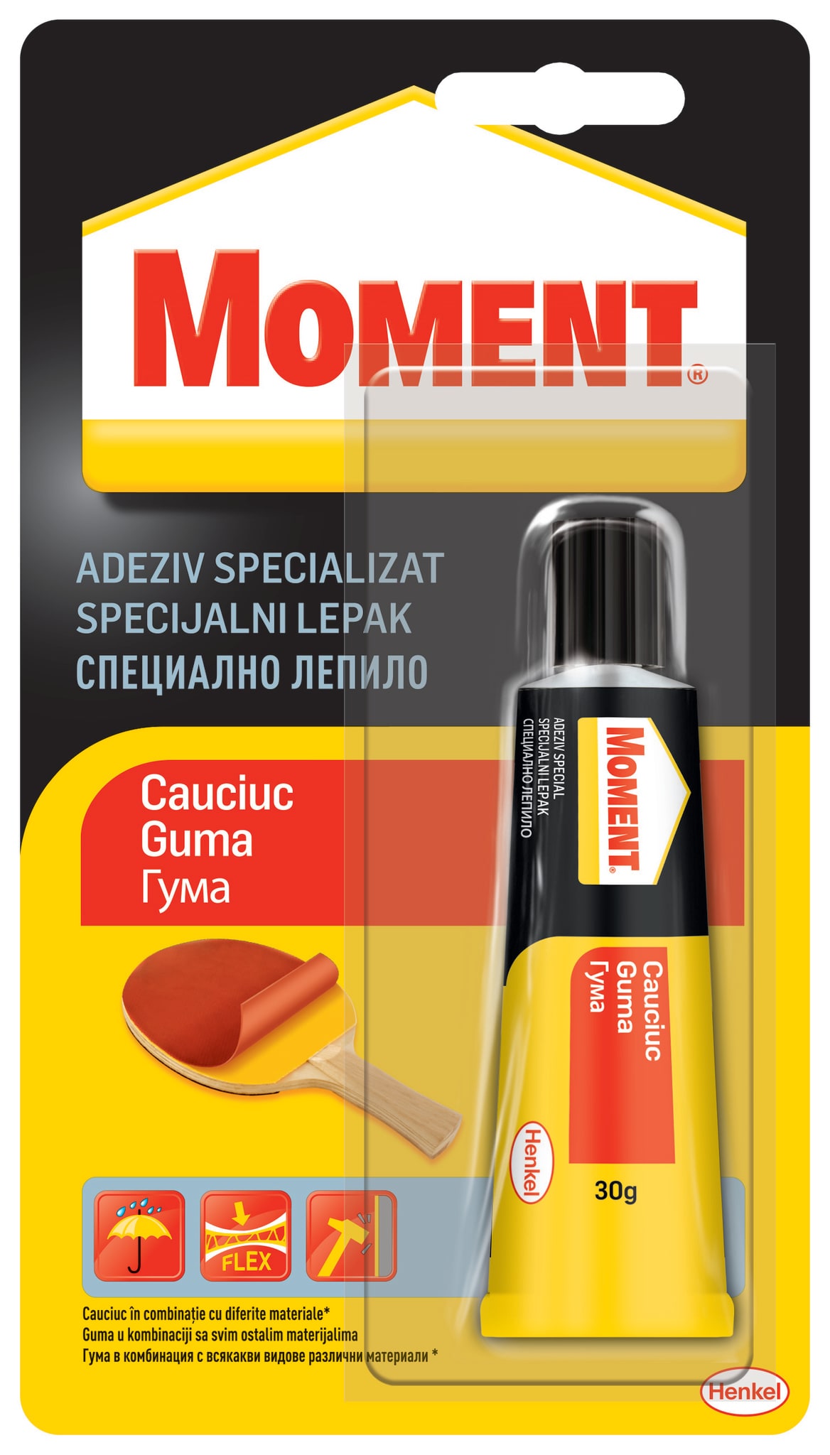 Adeziv pentru cauciuc MOMENT, 30 g