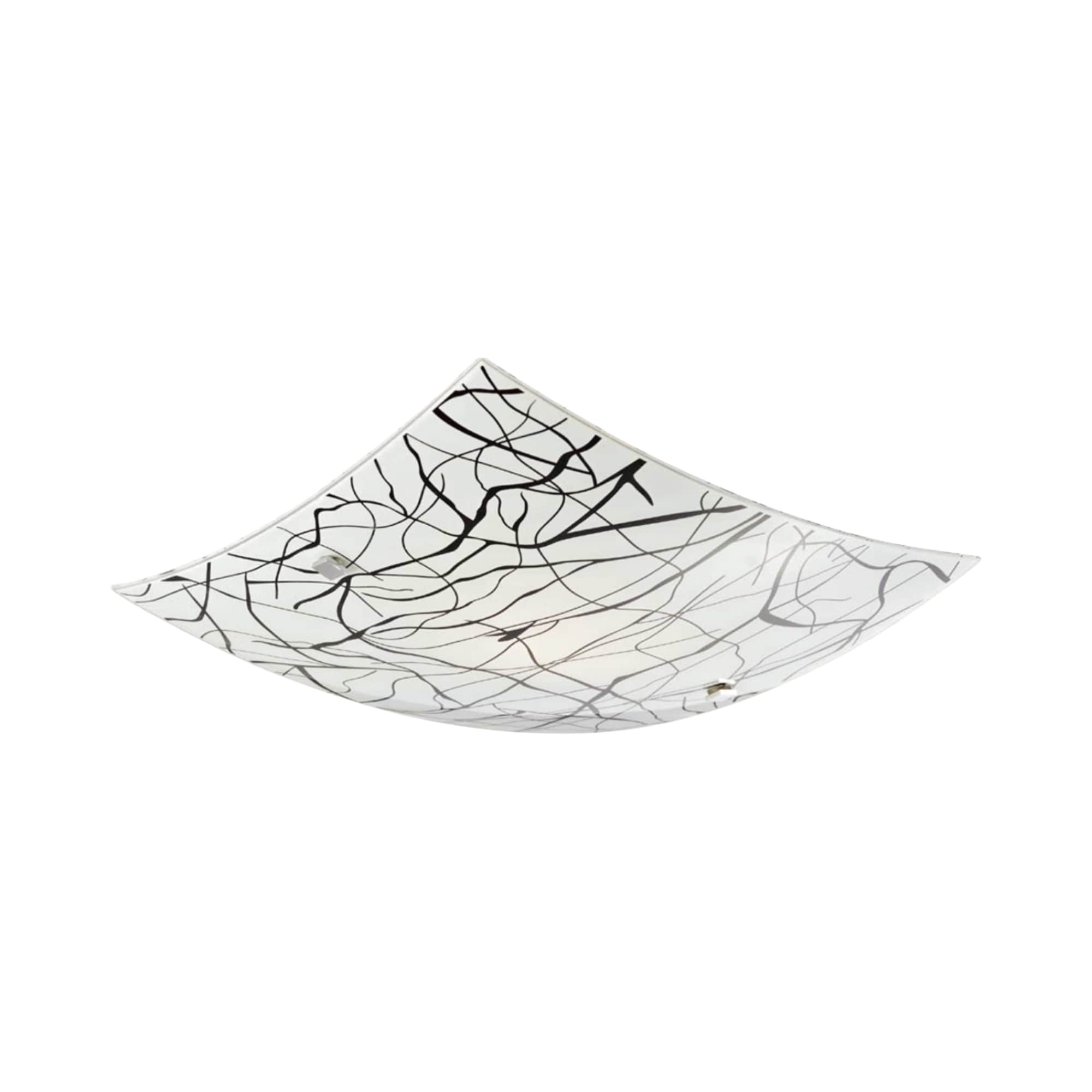 Plafoniera KLAUSEN Elysia 400 KL5811, 15W, E27, alb-negru