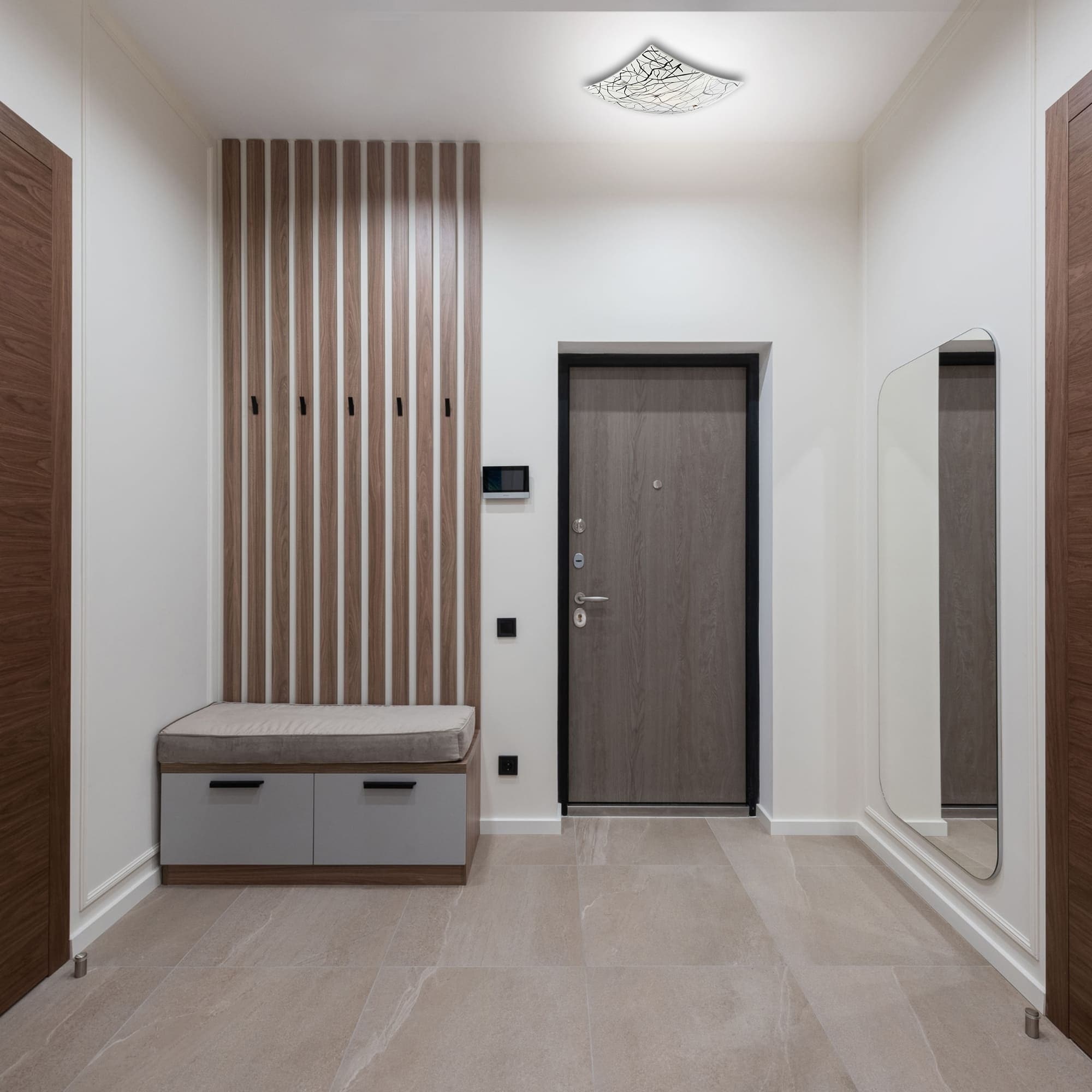 Plafoniera KLAUSEN Elysia 400 KL5811, 15W, E27, alb-negru