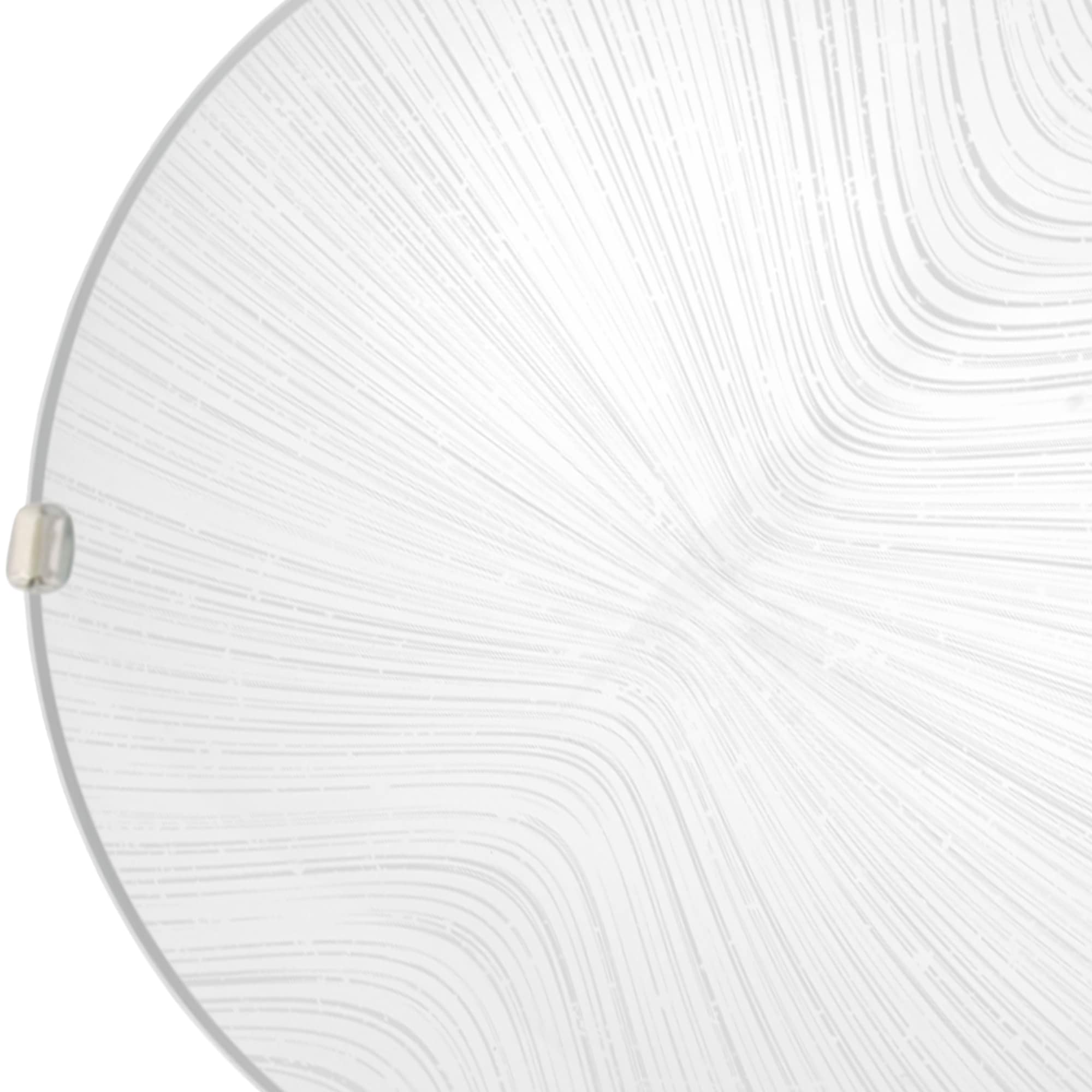 Plafoniera LED, E27, alb, metal si sticla, 25 cm    Klausen Rahos