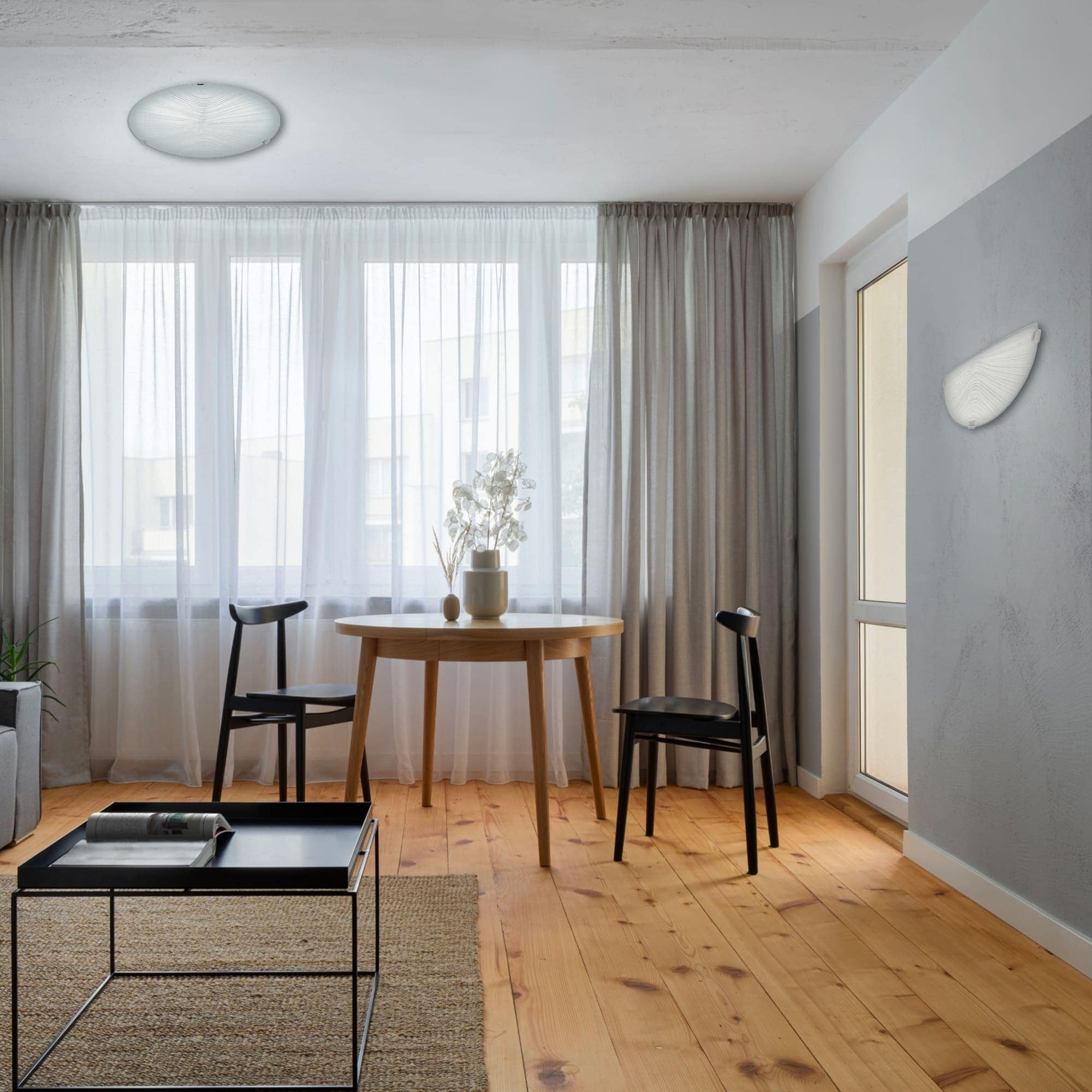 Plafoniera KLAUSEN Rahos 40 LY-6064, 15W, E27, Alb