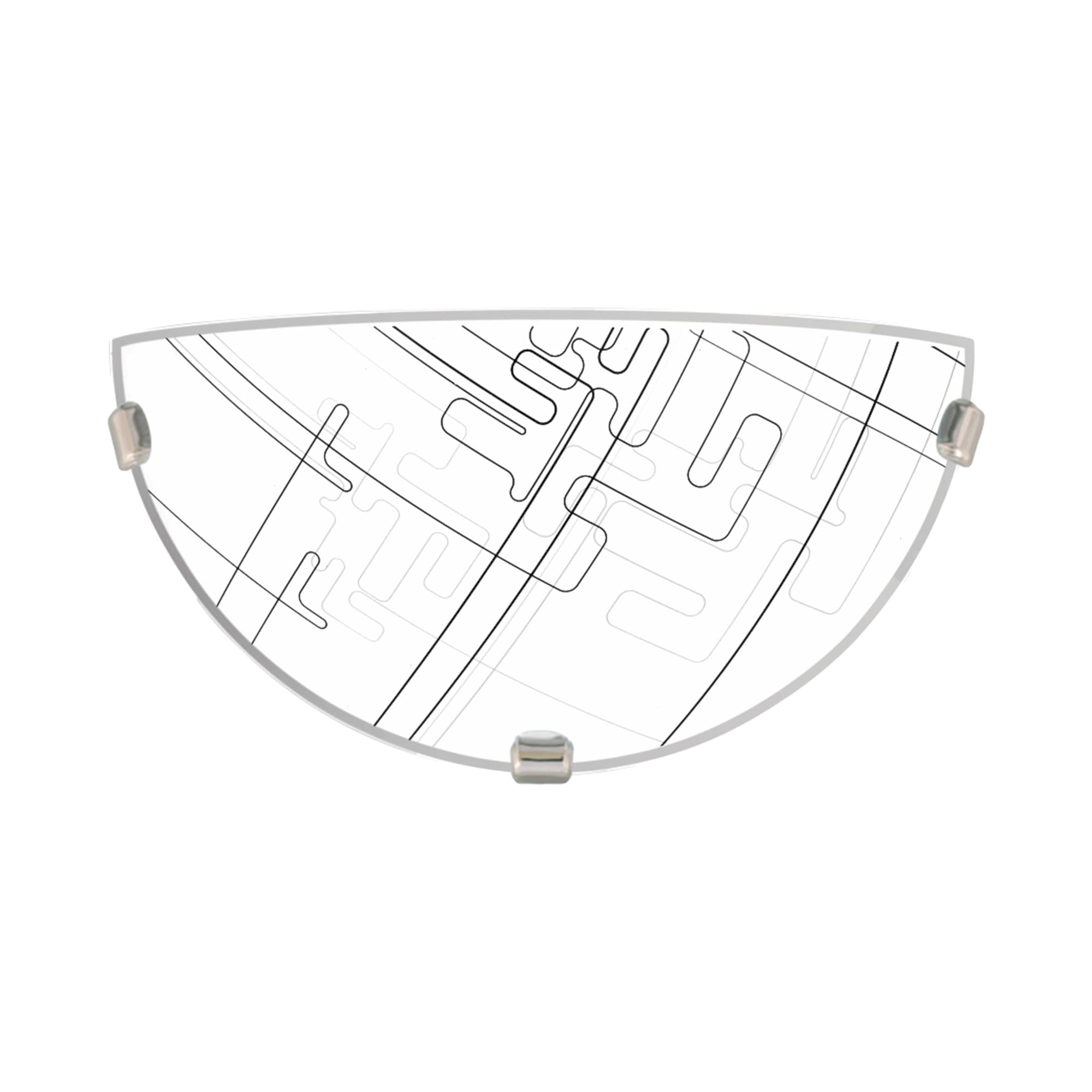 Aplica KLAUSEN Tetrix, 1 bec E27, 60W, IP20, alb cu model