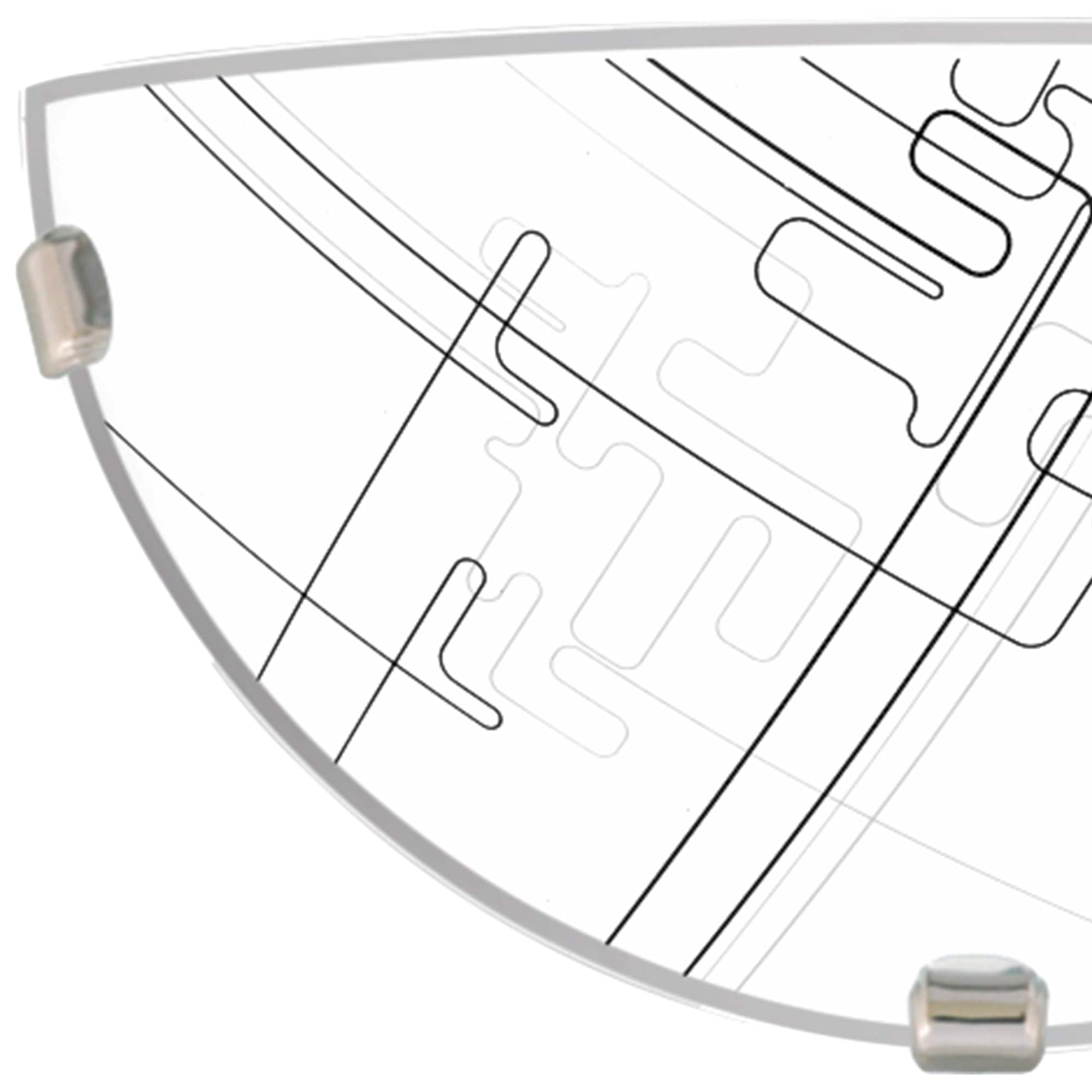 Aplica KLAUSEN Tetrix, 1 bec E27, 60W, IP20, alb cu model