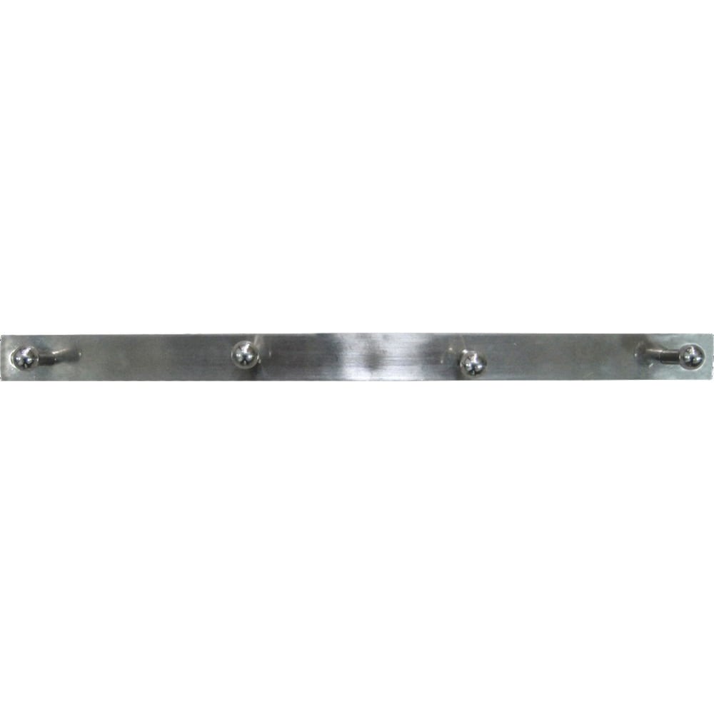 Cuier perete, 4 agatatori, inox, argintiu