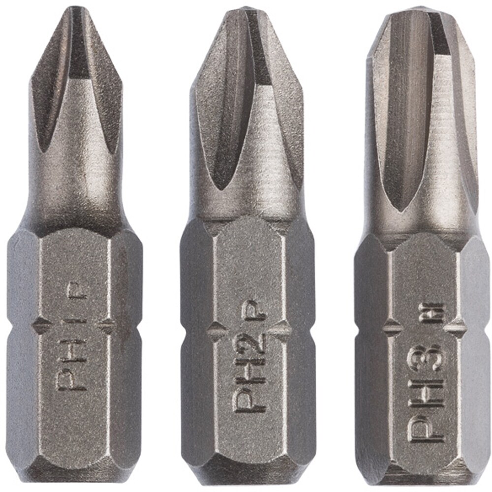 Set biti BOSCH, PH1, PH2, PH3, 25mm, 3 bucati