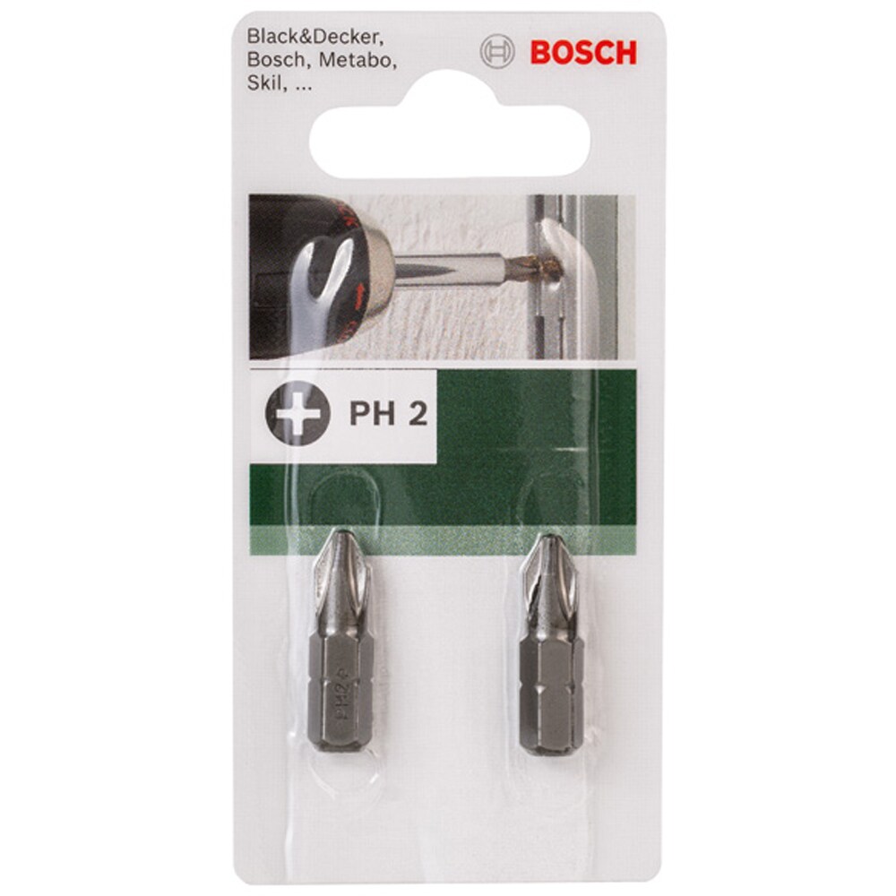 Set biti BOSCH, PH2, 25mm, 2 bucati