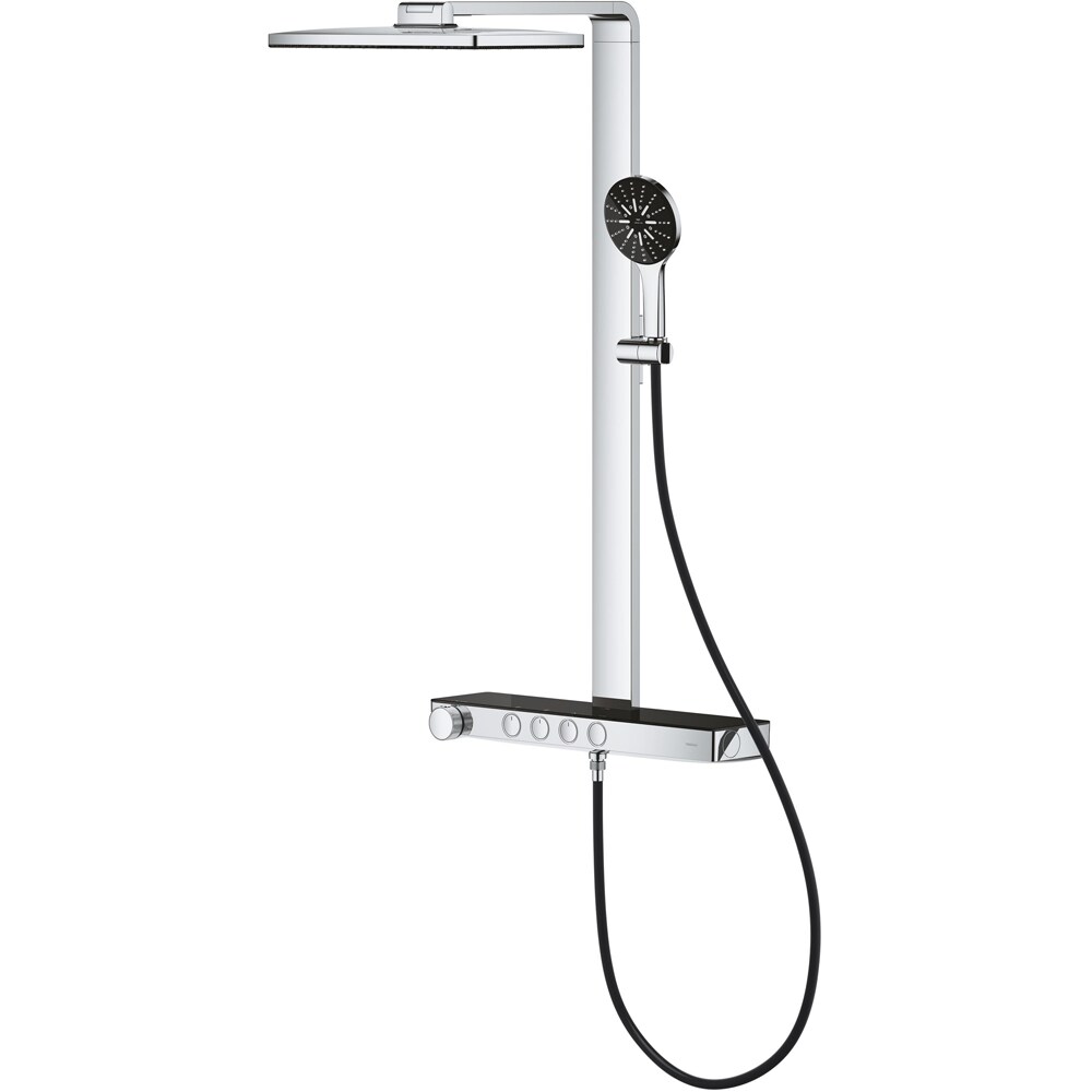Sistem dus GROHE Rainshower Aqua Pure 100962KI00, termostat, 3 functii, crom