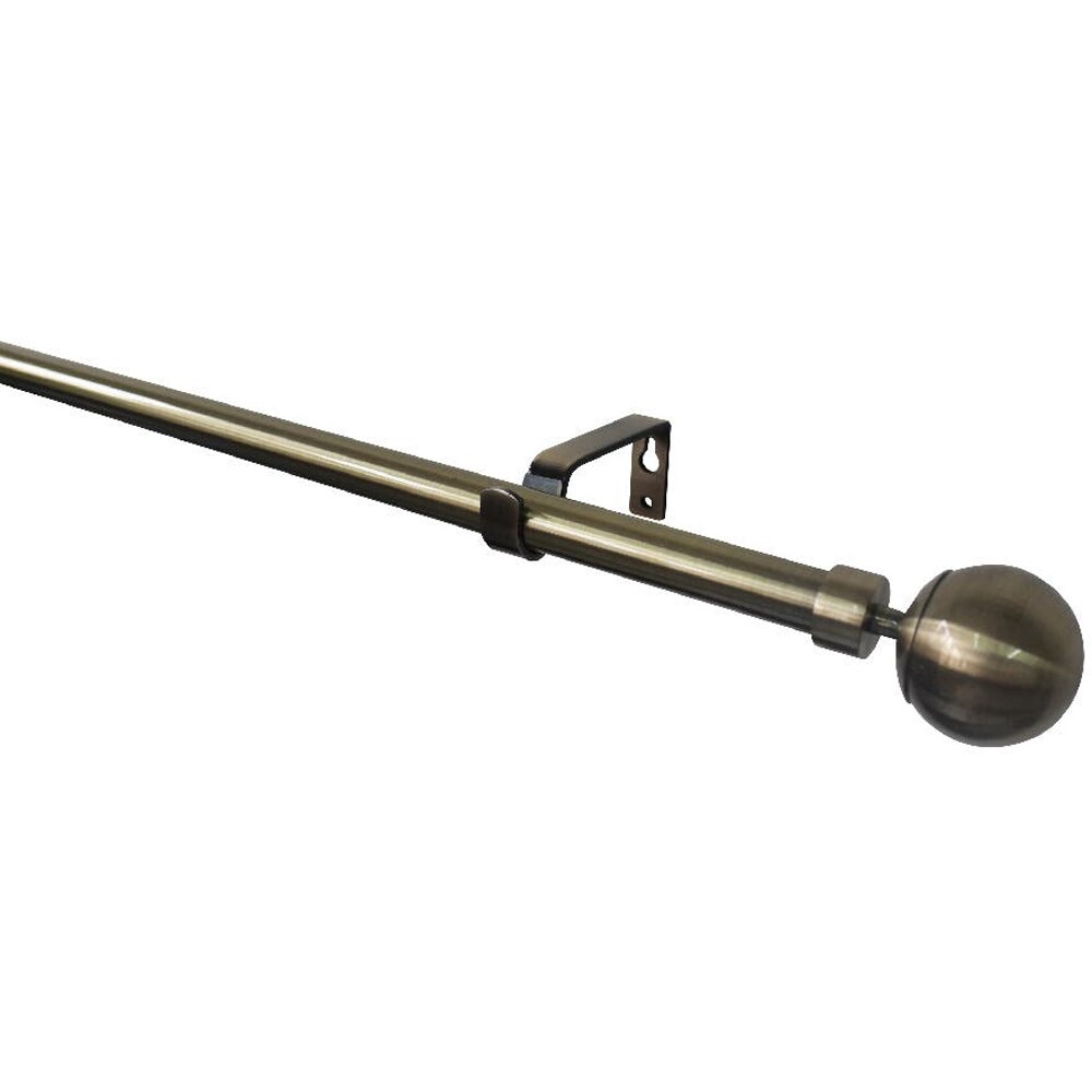 Set galerie simpla extensibila GoodHome Antiki, metal, auriu, 330/200 cm, diametru 19 mm