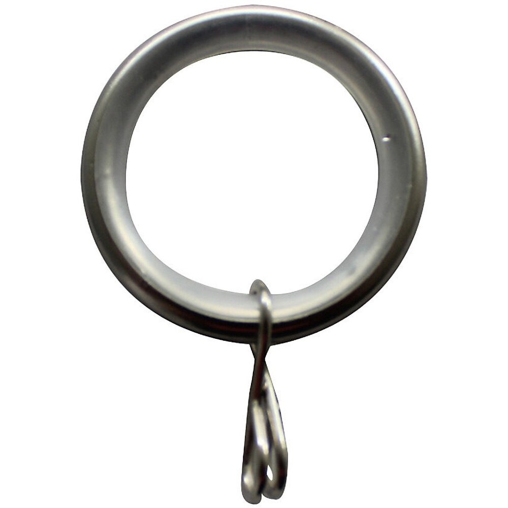 Set 10 inele perdea GOODHOME Athens, metal, 2.5 cm, gri